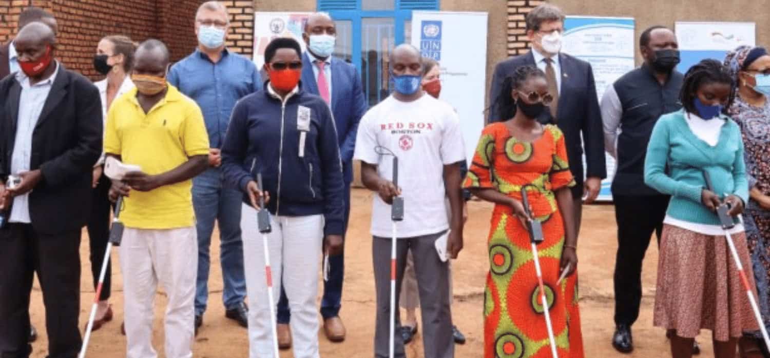 Multi-sensory smart cane helps visually impaired users navigate public spaces