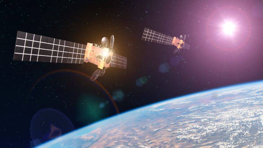 Self-healing bifacial solar panels for space