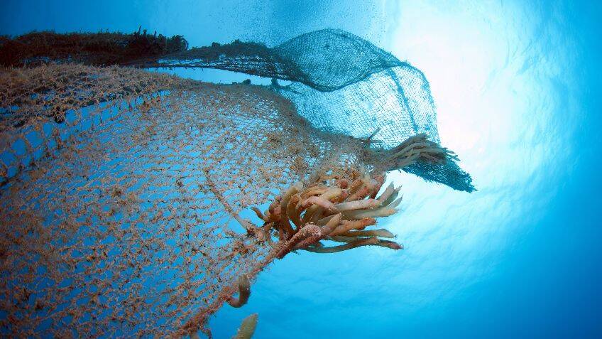 A novel polymer breaks down in the ocean