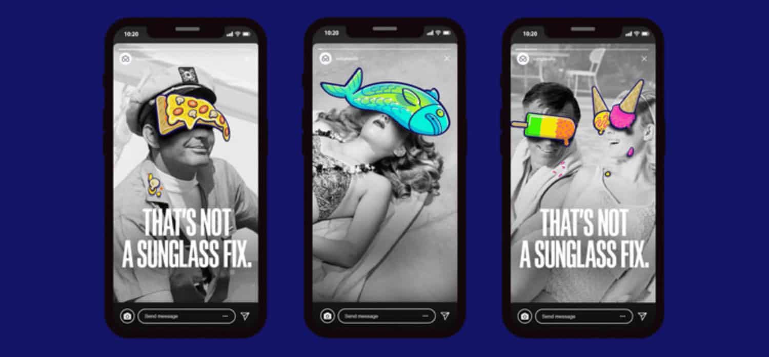 A fun and theatrical campaign to promote sustainable sunglasses