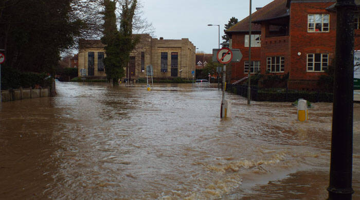Sewers suffering from flood defence failures