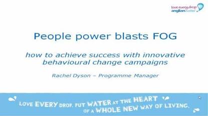 People power blasts FOG – how to achieve success with innovative behavioural change campaigns