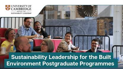 Sustainability Leadership for the Built Environment postgraduate programmes