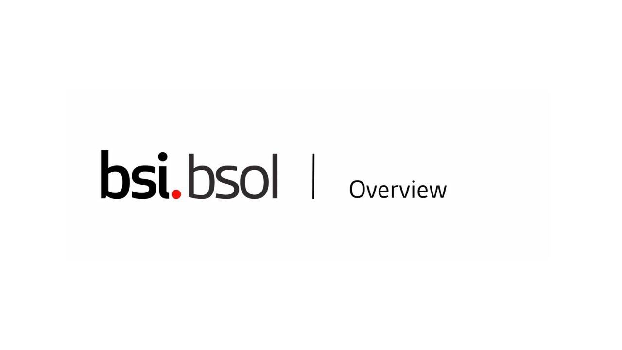 Overview with British Standards Online (BSOL)