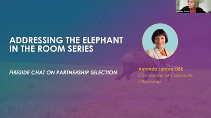 Addressing the elephant in the room: Partnership selection